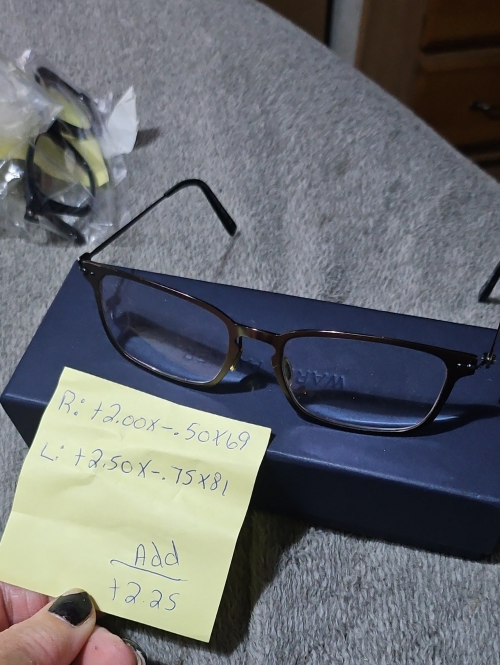 Mens Gun Metal Glasses